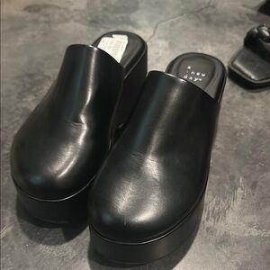 A New Day Women's Black Platform Mules